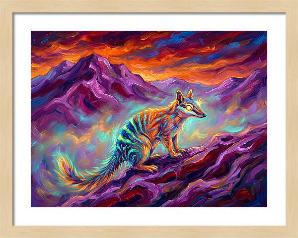 Numbat In Vibrant Landscape