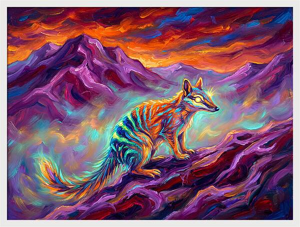Numbat In Vibrant Landscape