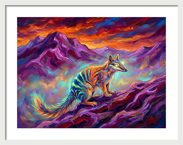 Numbat In Vibrant Landscape