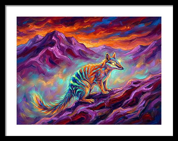 Numbat In Vibrant Landscape