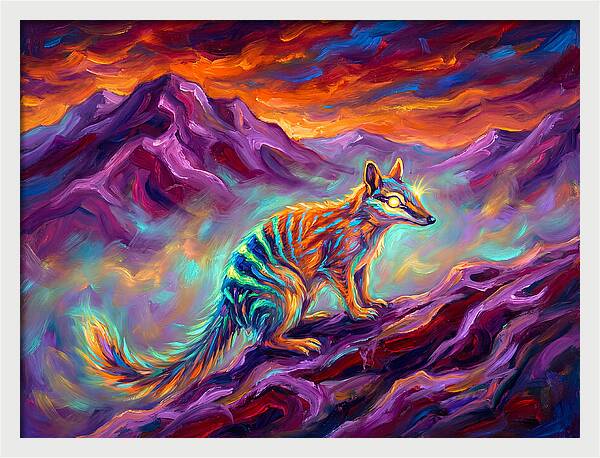 Numbat In Vibrant Landscape