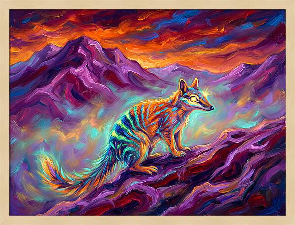 Numbat In Vibrant Landscape