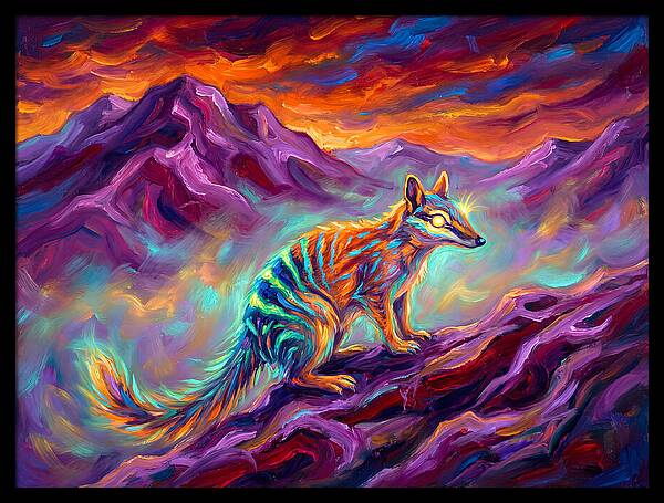 Numbat In Vibrant Landscape