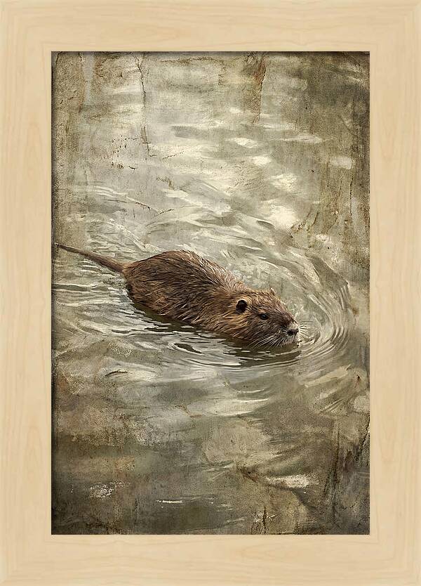 Nutria Swimming Gracefully