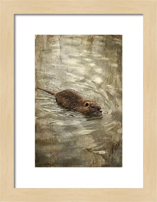 Nutria Swimming Gracefully