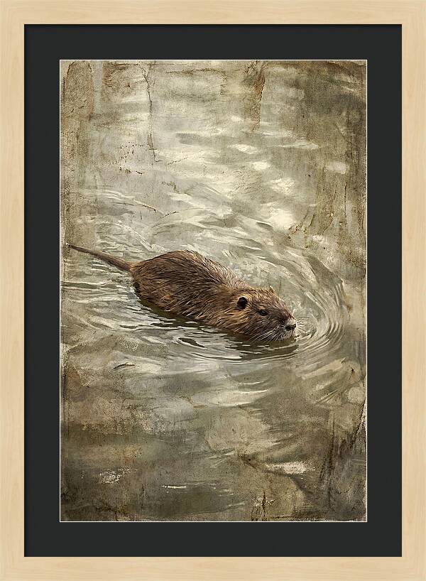 Nutria Swimming Gracefully