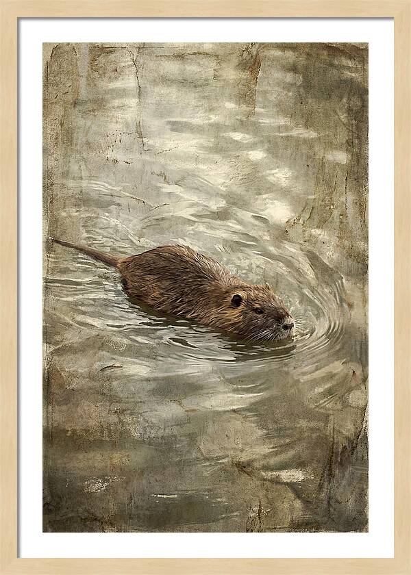 Nutria Swimming Gracefully