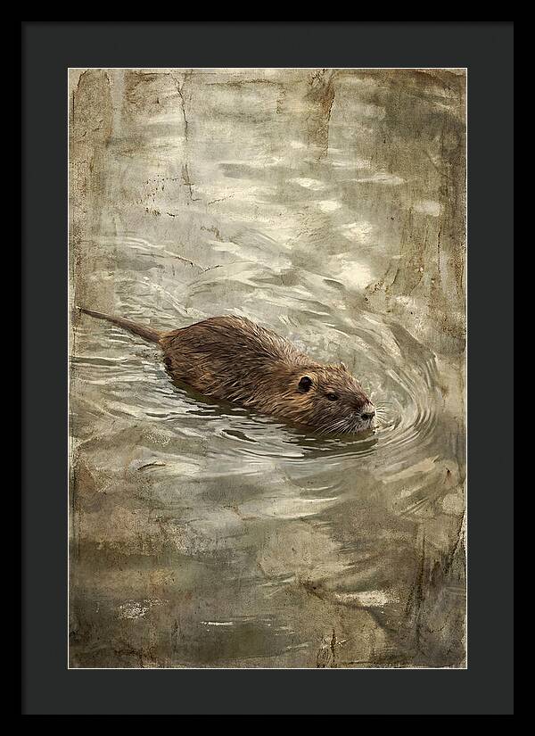 Nutria Swimming Gracefully