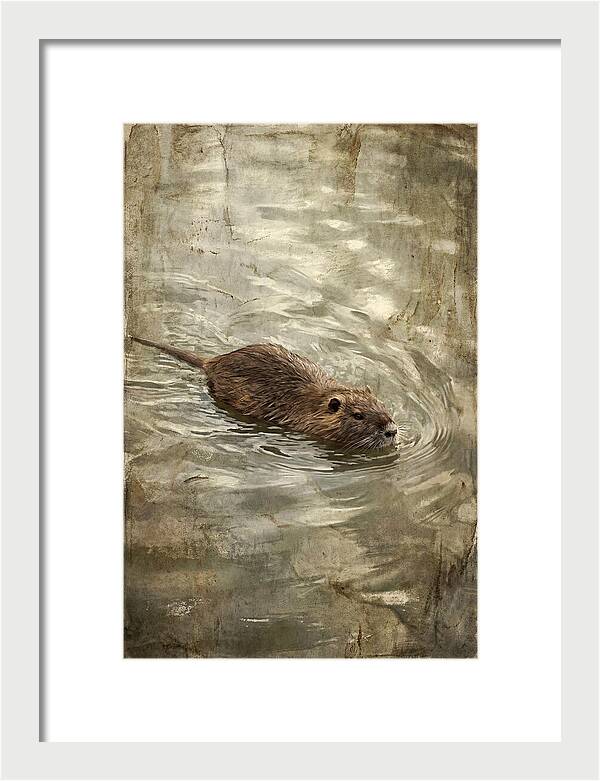 Nutria Swimming Gracefully