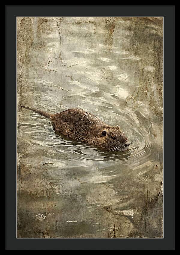 Nutria Swimming Gracefully