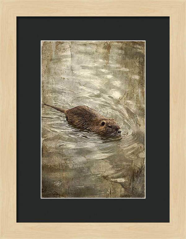 Nutria Swimming Gracefully