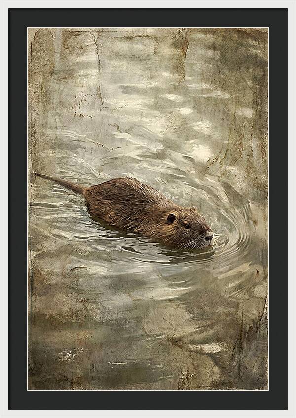 Nutria Swimming Gracefully