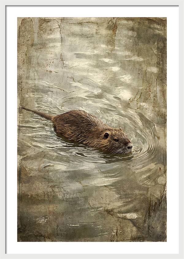 Nutria Swimming Gracefully
