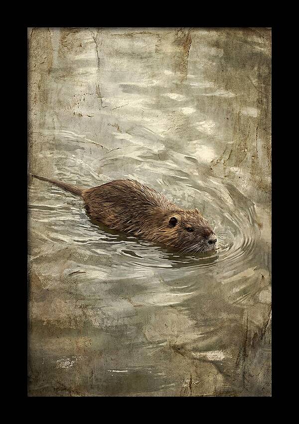 Nutria Swimming Gracefully