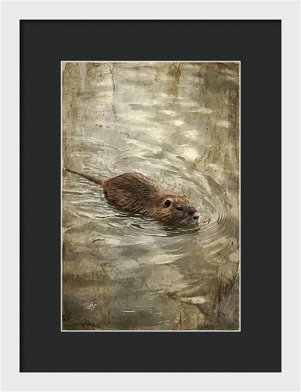 Nutria Swimming Gracefully