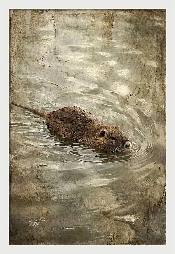 Nutria Swimming Gracefully