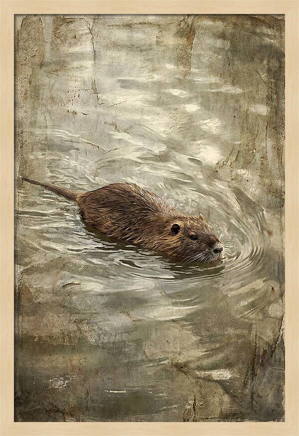Nutria Swimming Gracefully