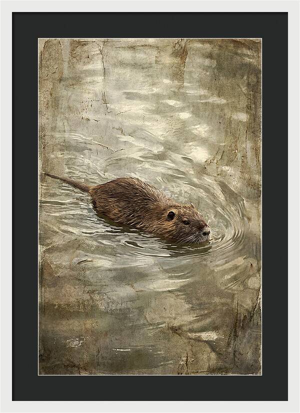 Nutria Swimming Gracefully