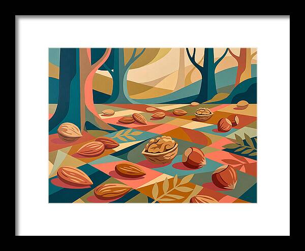 Nuts In A Colorful Landscape