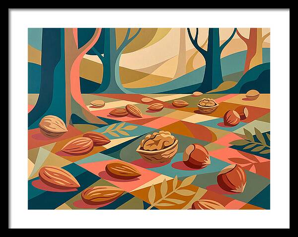 Nuts In A Colorful Landscape