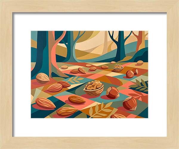 Nuts In A Colorful Landscape