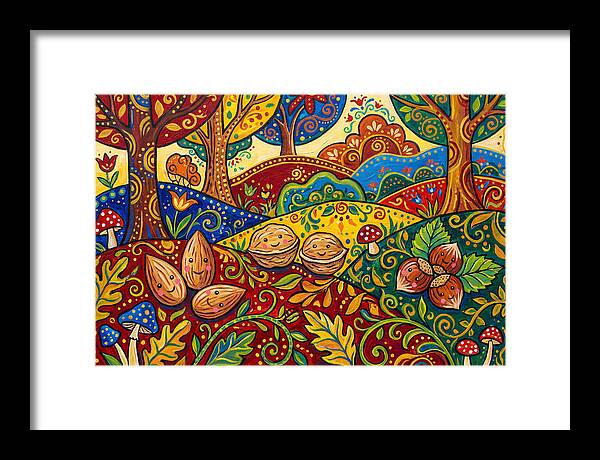 Nuts In A Vibrant Landscape
