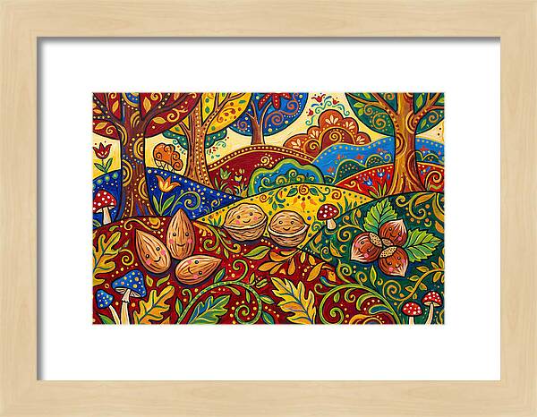 Nuts In A Vibrant Landscape