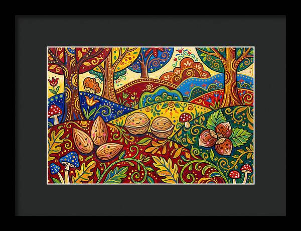 Nuts In A Vibrant Landscape