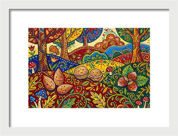 Nuts In A Vibrant Landscape
