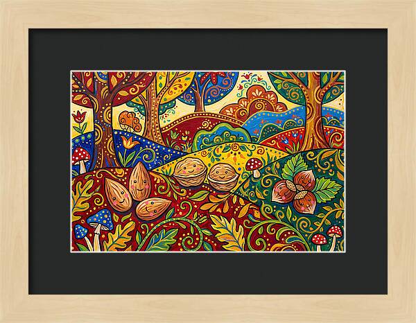 Nuts In A Vibrant Landscape
