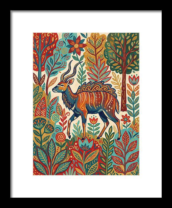 Nyala Among Vibrant Flora