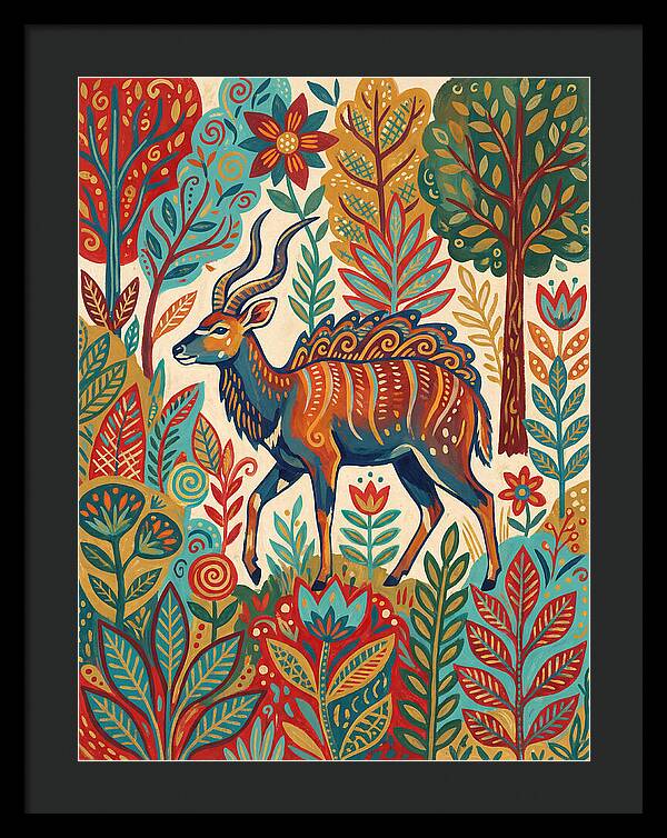 Nyala Among Vibrant Flora