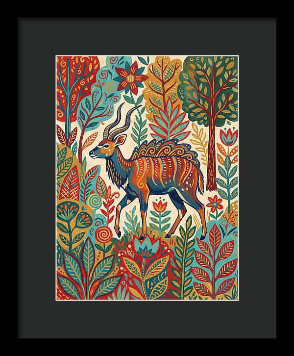 Nyala Among Vibrant Flora