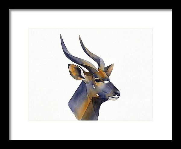 Nyala In Watercolor Style