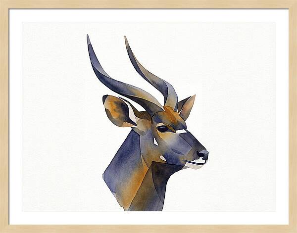 Nyala In Watercolor Style