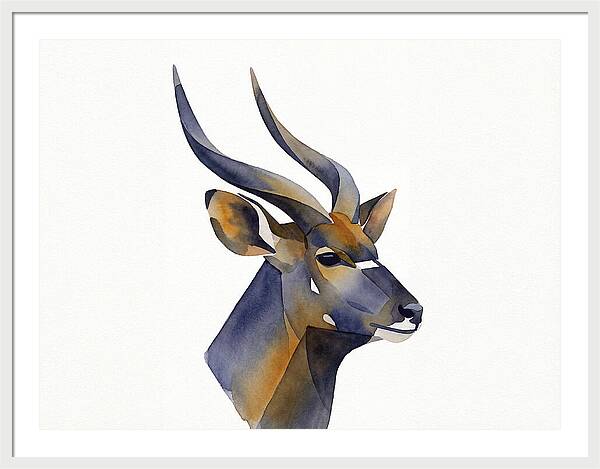 Nyala In Watercolor Style