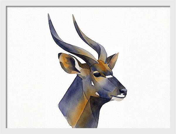 Nyala In Watercolor Style