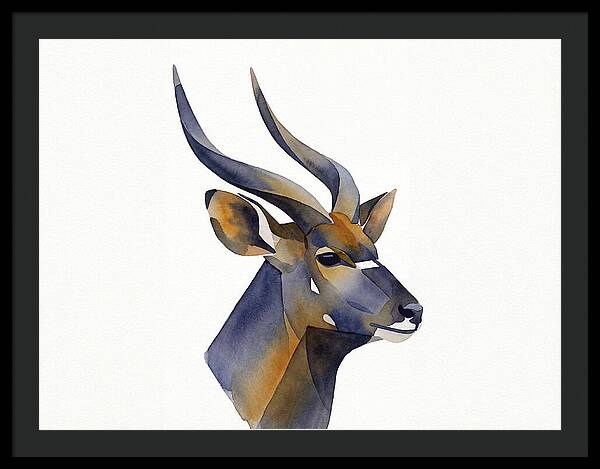 Nyala In Watercolor Style