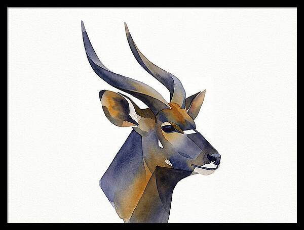 Nyala In Watercolor Style