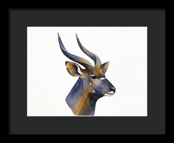 Nyala In Watercolor Style