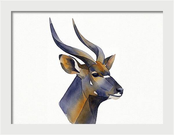 Nyala In Watercolor Style