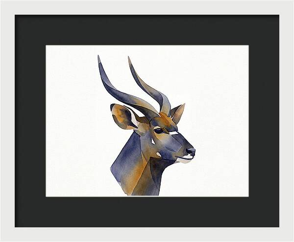 Nyala In Watercolor Style