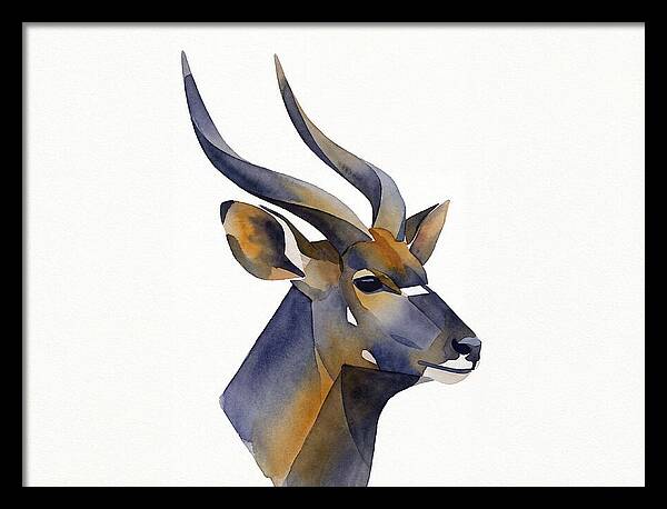 Nyala In Watercolor Style