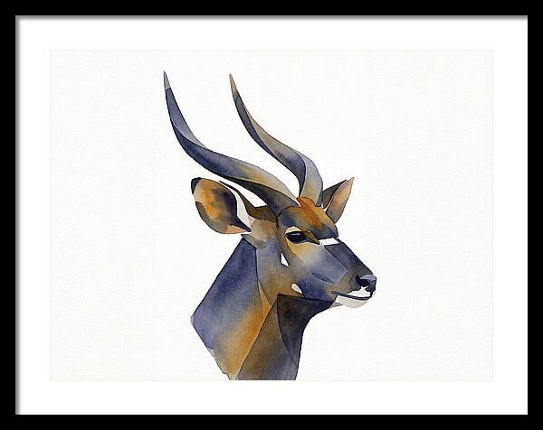 Nyala In Watercolor Style