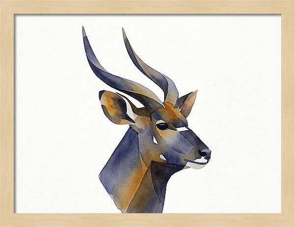 Nyala In Watercolor Style