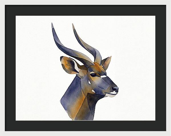 Nyala In Watercolor Style