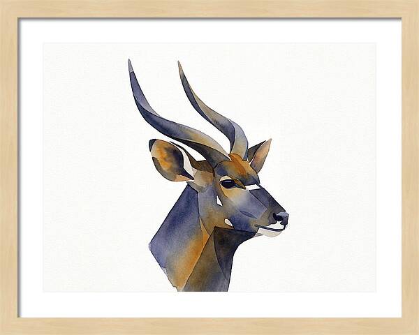 Nyala In Watercolor Style