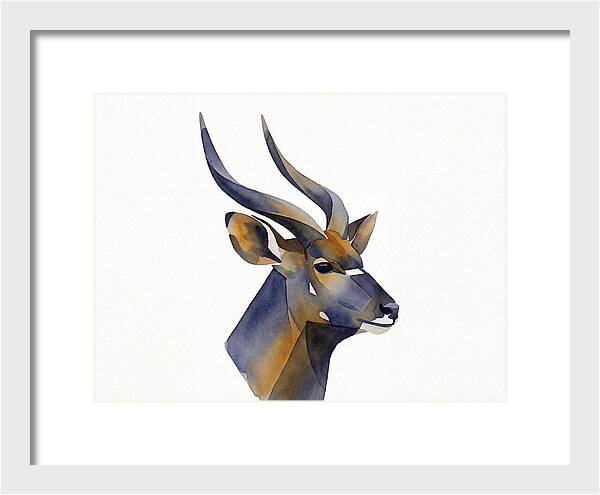 Nyala In Watercolor Style