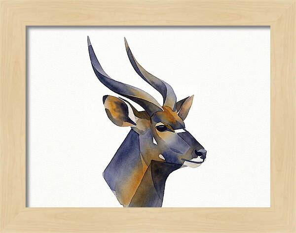 Nyala In Watercolor Style