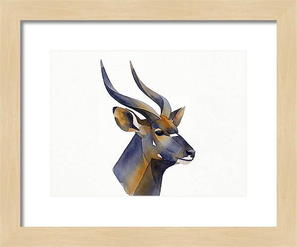 Nyala In Watercolor Style